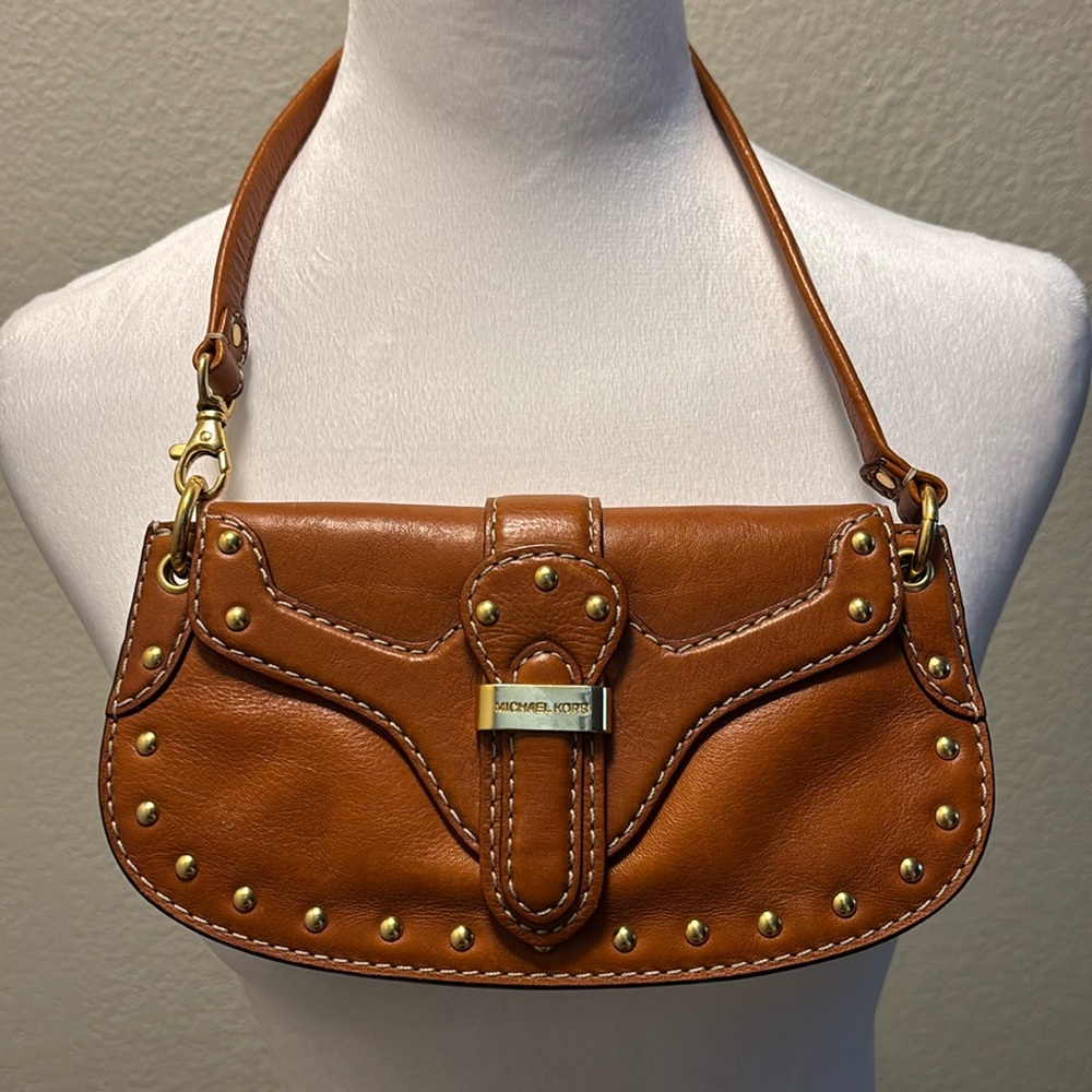 Michae Kors brown leather bag